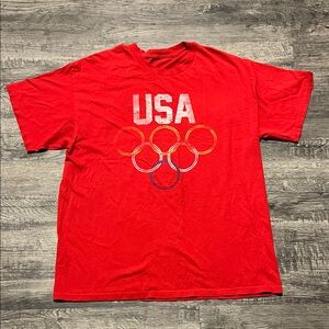 Red USA Graphic T-Shirt
